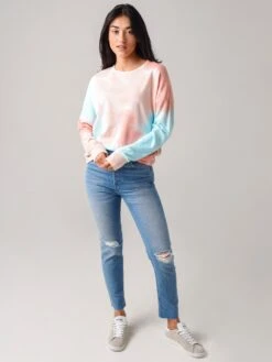 Sundry Women's Multicolor Tie-Dye Terry Oversize Sweatshirt 9 Sundry Women's Multicolor Tie-Dye Terry Oversize Sweatshirt -Saintbernard Shop F20 V1 L39TD7xMULTICOLORTIEDYExAlt3 19428163