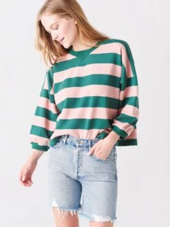 Rebecca Minkoff Women's Bold Stripe Rosie Sweatshirt