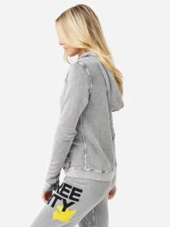 Free City Women's Superfluff Lux VintageBath Zip Hoodie -Saintbernard Shop FCTZIP020xMOONDUSTxAlt2 78770923