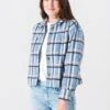 Greylin Women's Britta Windowpane Jacket -Saintbernard Shop G108J1487xBLUExPrimary 45947203