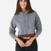 Aviator Nation Women's Logo Stripe Crop Pullover Hoodie 1 Aviator Nation Women's Logo Stripe Crop Pullover Hoodie -Saintbernard Shop HDPCLSTPBxHEATHERGREYxPrimary 98824641