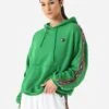 Aviator Nation Women's Bolt Stripe Relaxed Pullover Hoodie -Saintbernard Shop HDPRXBTSTPxKELLYGREENxPrimary 98897040