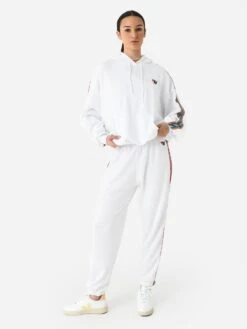 Aviator Nation Women's Bolt Stripe Relaxed Pullover Hoodie -Saintbernard Shop HDPRXBTSTPxWHITExAlt1 98897058