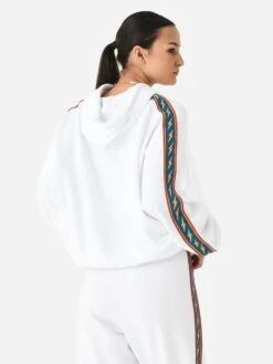 Aviator Nation Women's Bolt Stripe Relaxed Pullover Hoodie -Saintbernard Shop HDPRXBTSTPxWHITExAlt3 98897056