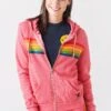 Aviator Nation Women's 6 Stripe Hoodie 1 Aviator Nation Women's 6 Stripe Hoodie -Saintbernard Shop HDRS6xPINKSERAPERBWxPrimary 47755885