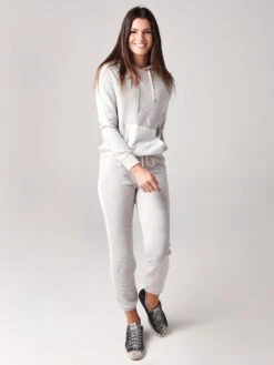 Monrow Women's Color-Block Pullover Hoody -Saintbernard Shop HT0976xNATURALxAlt3 16309842