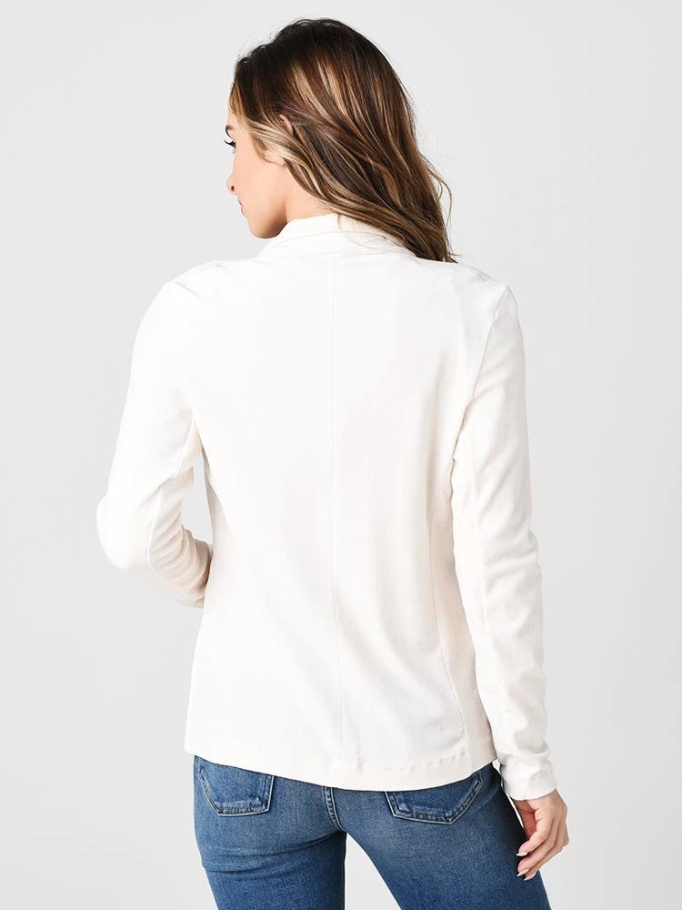 Majestic Women's Velour Long Sleeve One-Button Blazer 7 Majestic Women's Velour Long Sleeve One-Button Blazer - Image 5