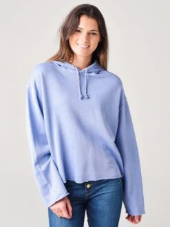 J Brand Women's Carissa Hoodie Sweat Top -Saintbernard Shop JB002921xBLUECIRCLExPrimary 15097546