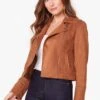 Jack Open Mic Night Faux Suede Moto Jacket 2 Jack Open Mic Night Faux Suede Moto Jacket -Saintbernard Shop JJ302914 CAMEL