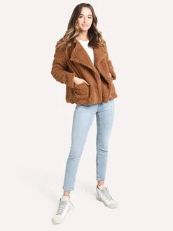 Jack Women's Soft Skills Faux Fur Jacket 9 Jack Women's Soft Skills Faux Fur Jacket -Saintbernard Shop JJ302919 CAMELalt3