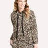 Velvet Women's Kassidy Leopard Fleece Pullover Hoodie -Saintbernard Shop KASSIDY04 LEOPARD db125a41 3403 4a86 9b2f 4a586c367fb0