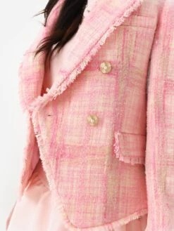 LoveShackFancy Women's Denison Blazer -Saintbernard Shop LJ146 1361xPASTELPEONYxAlt4 90960521