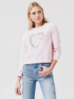LoveShackFancy Women's Ameenah Pullover Sweater -Saintbernard Shop LK761 997xGOLDENLOCKETBALLERINAxPrimary 53997834