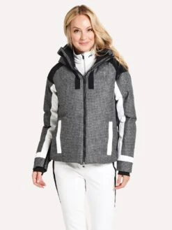Kjus Women's Varuna Jacket -Saintbernard Shop LS15 G30 STEELGREYMEL WHTalt4