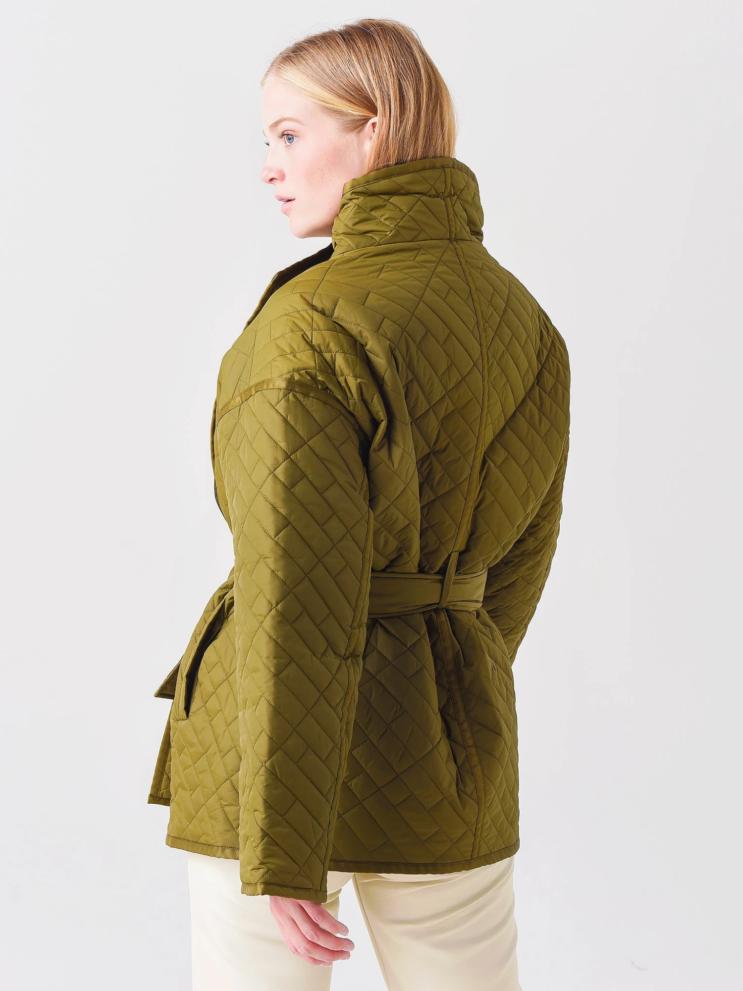 Frame Women's Quilted Drape Neck Jacket 6 Frame Women's Quilted Drape Neck Jacket - Image 4