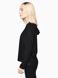 Beyond Yoga Set It Free Hoodie -Saintbernard Shop LWSD7613 DARKESTNIGHTalt2