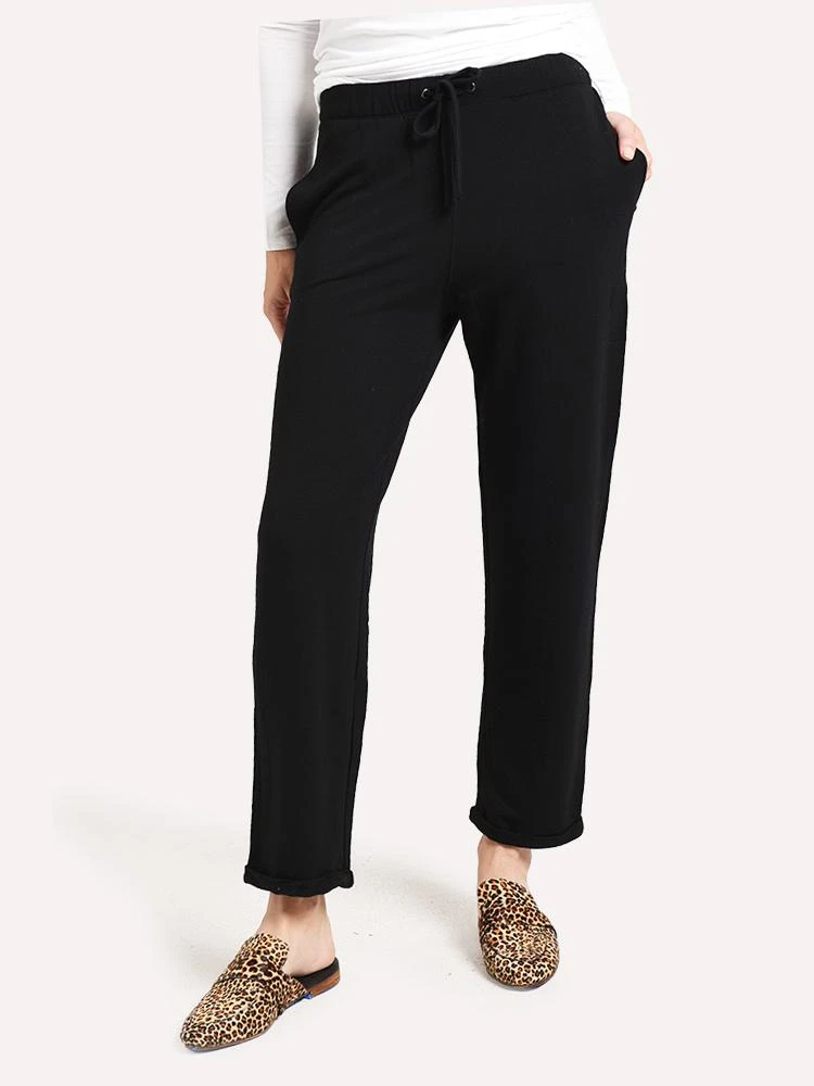 Majestic French Terry Pant With Rolled Bottom 3 Majestic French Terry Pant With Rolled Bottom