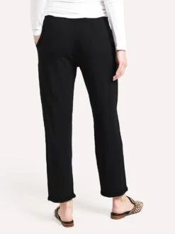 Majestic French Terry Pant With Rolled Bottom 10 Majestic French Terry Pant With Rolled Bottom -Saintbernard Shop M004 FPA023 NOIRalt2