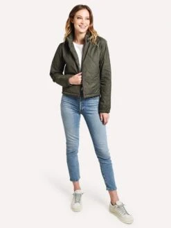 Majestic Hoodie Zip Up Jacket -Saintbernard Shop M148 FVE081 KAKIalt1