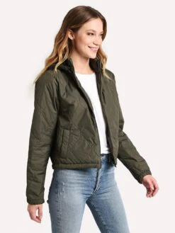 Majestic Hoodie Zip Up Jacket -Saintbernard Shop M148 FVE081 KAKIalt2