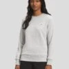 The North Face Women's Heritage Patch Crew Sweatshirt -Saintbernard Shop NF0A533RxTNFLIGHTGREYHEATHERxPrimary 63235354