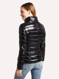 Herno Women's Classic Nylon Fitted Jacket -Saintbernard Shop P10537D 12017 BLACKalt3