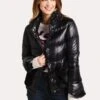 Herno Nylon Short Jacket With Big Faux Fur Pockets -Saintbernard Shop P11018D 12017 9300BLACK