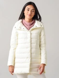 Herno Women's Matte Nylon A-Line Hilo Jacket -Saintbernard Shop PI0489Dx1000WHITExPrimary 19354472 6f1049ec ae45 416a 94c0 c335c004f555