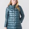 Herno Women's Woven Half Coat -Saintbernard Shop PI0505DIC 12017 9010xPOWDERxPrimary 44836882