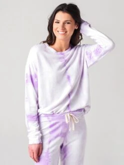 Sundry Women's Tie-Dye Terry Oversize Sweatshirt