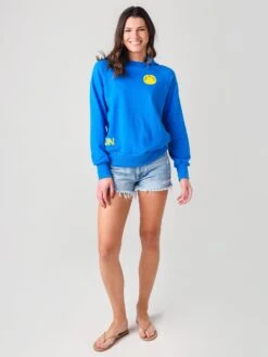 Warm Women's Boyfriend Hoodie -Saintbernard Shop PS21 503xROYALBLUEPRINTEDxAlt1 25123766