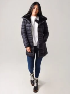 Save The Duck Women's Iris Winter Coat -Saintbernard Shop S4366WxBLACKxAlt3 19353651