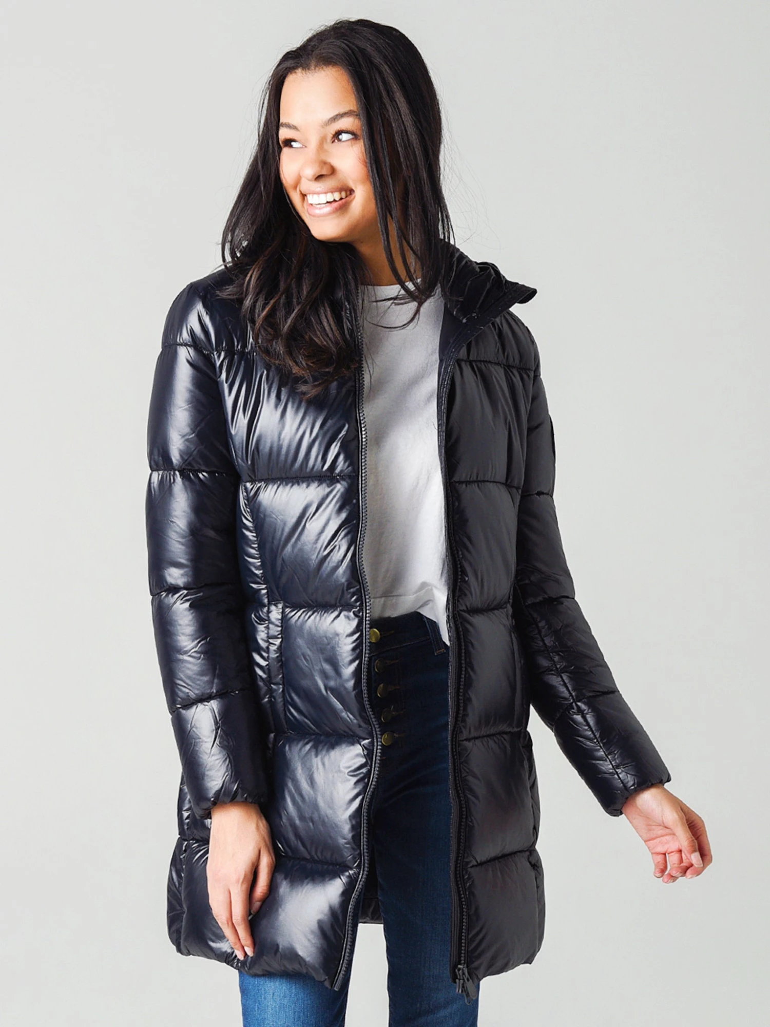 Save The Duck Women's Luck Maxi-Quilted Hooded Coat 7 Save The Duck Women's Luck Maxi-Quilted Hooded Coat - Image 5