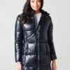 Save The Duck Women's Luck Maxi-Quilted Hooded Coat 1 Save The Duck Women's Luck Maxi-Quilted Hooded Coat -Saintbernard Shop S456WxBLACKxPrimary 20720409