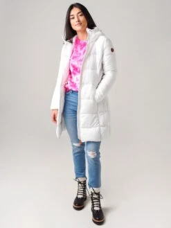 Save The Duck Women's Sealy Coat -Saintbernard Shop S4741WxWHITExAlt3 19345022