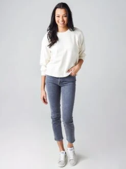 Velvet Women's Sarah Sweatshirt 10 Velvet Women's Sarah Sweatshirt -Saintbernard Shop SARAH04xCOCONUTxAlt3 20567895