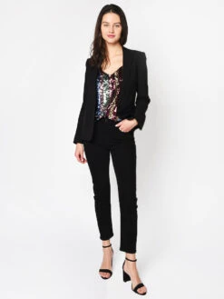 Zadig & Voltaire Vedy Spi Blazer -Saintbernard Shop SECA0209F NOIRalt4