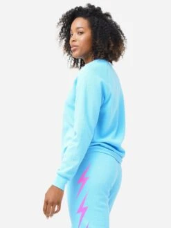 Aviator Nation Women's Bolt Fade Sweatshirt -Saintbernard Shop SWBTFDxSKYPINKPURPLExAlt2 70468962