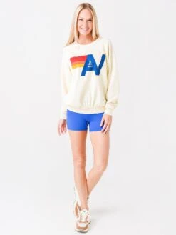 Aviator Nation Women's The Logo Sweatshirt -Saintbernard Shop SWLOxVINTAGEWHITExAlt1 47405302
