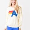 Aviator Nation Women's The Logo Sweatshirt -Saintbernard Shop SWLOxVINTAGEWHITExPrimary 46714594