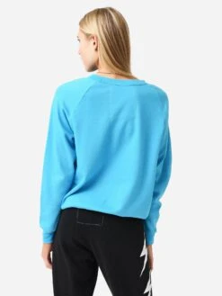 Aviator Nation Women's Lightweight Logo Crew Sweatshirt 13 Aviator Nation Women's Lightweight Logo Crew Sweatshirt -Saintbernard Shop SWLTLOxNEONBLUExAlt3 83085468