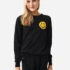 Aviator Nation Women's Smiley 2 Crew Sweatshirt 2 Aviator Nation Women's Smiley 2 Crew Sweatshirt -Saintbernard Shop SWLTSML2xBLACKxPrimary 83083965