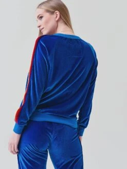 Aviator Nation Women's Classic Velvet Sweatshirt 9 Aviator Nation Women's Classic Velvet Sweatshirt -Saintbernard Shop SWVCLSxVINTAGEBLUExAlt1 56820611