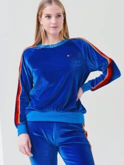 Aviator Nation Women's Classic Velvet Sweatshirt