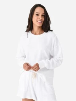 Perfect White Tee Women's Emmy Reverse French Terry Sweatshirt