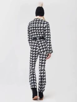 Perfect Moment Women's Qanaq One Piece Ski Suit -Saintbernard Shop W30000431xHOUNDSTOOTHBLACKSNOWWHITExAlt3 52696407