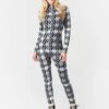 Perfect Moment Women's Star Gingham Onesie Ski Suit -Saintbernard Shop W30004231xSTARGINGHAMBLACKxPrimary 49576169