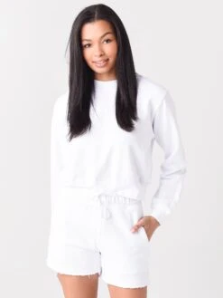 Cotton Citizen Women's Milan Crew Sweatshirt -Saintbernard Shop W309261xWHITExPrimary 32918460