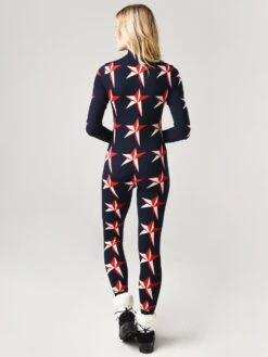 Perfect Moment Women's Star Suit One-Piece -Saintbernard Shop W3100xNAVYxAlt2 20582492