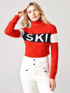 Perfect Moment Women's Ski Sweater II 26 Perfect Moment Women's Ski Sweater II -Saintbernard Shop W3136xREDxPrimary 20620021